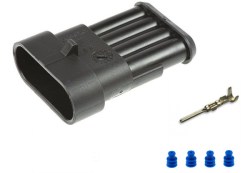 Conector macho AMP 4 pines